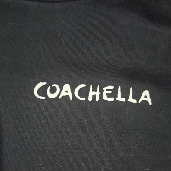 Coachella black Men's fleece roadie sweatshirt Hoodie Sz small s music festival - Picture 4 of 11